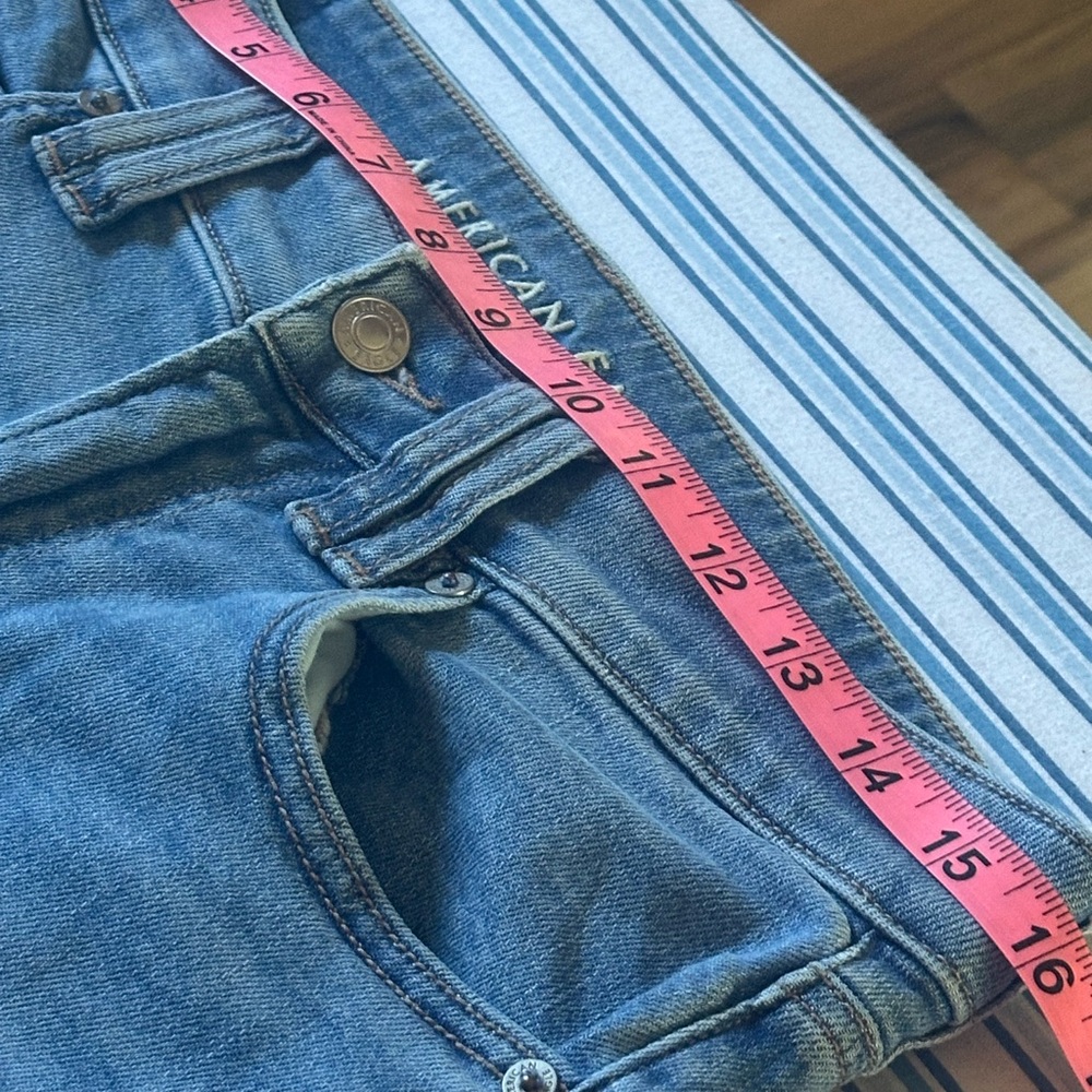 American Eagle Womens Super High Rise Baggy Wide Leg Cargo Jeans ~ In A Size 6 - Picture 11 of 12